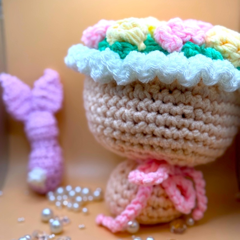 🌹✨Jumbo Stuffed Crochet Rose Flower Bouquet!✨🌹